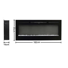 Load image into Gallery viewer, Recessed/ Wall Mounted Electric Fireplace-3 Size option