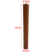 Load image into Gallery viewer, Set of 4 Wooden Beech Furniture Round Legs Feet, Sand Oak