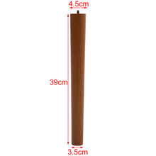 Load image into Gallery viewer, Set of 4 Wooden Beech Furniture Round Legs Feet, Sand Oak
