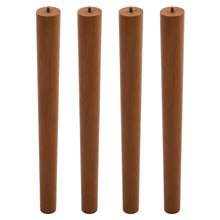 Load image into Gallery viewer, Set of 4 Wooden Beech Furniture Round Legs Feet, Sand Oak