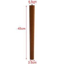 Load image into Gallery viewer, Set of 4 Wooden Beech Furniture Round Legs Feet, Sand Oak
