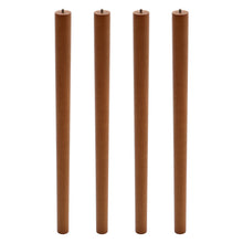 Load image into Gallery viewer, Set of 4 Wooden Beech Furniture Round Legs Feet, Sand Oak
