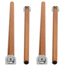 Load image into Gallery viewer, Set of 4 Wooden Beech Furniture Round Legs Feet, Sand Oak