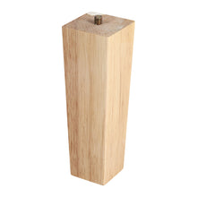 Load image into Gallery viewer, Set of 4 Wooden Oak Furniture Square Legs Feet, Light Brown