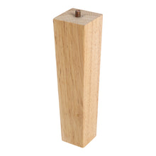 Load image into Gallery viewer, Set of 4 Wooden Oak Furniture Square Legs Feet, Light Brown
