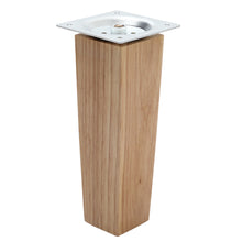 Load image into Gallery viewer, Set of 4 Wooden Oak Furniture Square Legs Feet, Natural