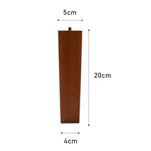 Load image into Gallery viewer, Set of 4 Wooden Oak Furniture Square Legs Feet, Sand Oak