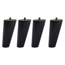 Load image into Gallery viewer, Set of 4 Wooden Oak Furniture Round Legs Feet