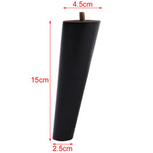 Load image into Gallery viewer, Set of 4 Wooden Oak Furniture Round Legs Feet