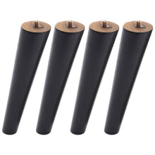 Load image into Gallery viewer, Set of 4 Wooden Oak Furniture Round Legs Feet