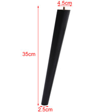 Load image into Gallery viewer, Set of 4 Wooden Oak Furniture Round Legs Feet