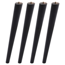Load image into Gallery viewer, Set of 4 Wooden Oak Furniture Round Legs Feet