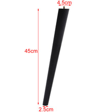 Load image into Gallery viewer, Set of 4 Wooden Oak Furniture Round Legs Feet