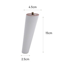 Load image into Gallery viewer, Set of 4 Wooden Oak Furniture Round Legs Feet