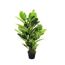 Load image into Gallery viewer, Artificial Rubber Tree Potted Plants Faux Ficus Tree for Indoor Decor