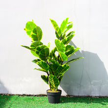 Load image into Gallery viewer, Artificial Rubber Tree Potted Plants Faux Ficus Tree for Indoor Decor