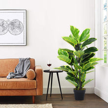 Load image into Gallery viewer, Artificial Rubber Tree Potted Plants Faux Ficus Tree for Indoor Decor
