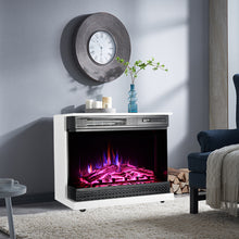Load image into Gallery viewer, 900W/1800W Electric Fireplace 3 LED Flame Timer Heater with Remote Control