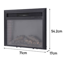 Load image into Gallery viewer, 26 Inch LED Brick Frame Inset Wall Electric Fireplace With Remote Control