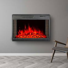 Load image into Gallery viewer, 26/28 inch Electric Insert Heater Fireplace 3 Flame Colours with Remote Control