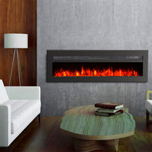 Load image into Gallery viewer, LED Electric Wall Fireplace 9 Flame Colours with Freestanding Leg-Black and White