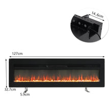 Load image into Gallery viewer, LED Electric Wall Fireplace 9 Flame Colours with Freestanding Leg-Black and White