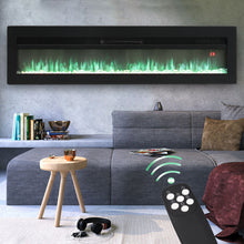 Load image into Gallery viewer, LED Electric Wall Fireplace 9 Flame Colours with Freestanding Leg-Black and White