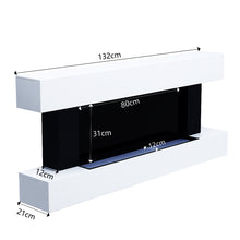 Load image into Gallery viewer, W132cm Electric Wall Mounted FirePlace H-Shape Heating Fireplace