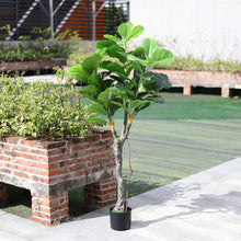 Load image into Gallery viewer, Artificial Fiddle Leaf Fig Tree in Pot for Decoration