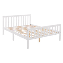 Load image into Gallery viewer, Solid Pine Wood Bed Grey or White