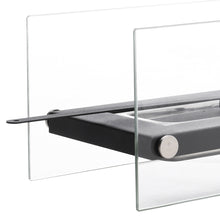 Load image into Gallery viewer, Bio-Ethanol Fireplace Rectangular Glass Tabletop Firebox
