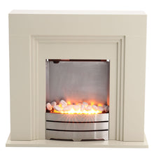 Load image into Gallery viewer, W81cm Electric Fireplace Suite Surround Free Standing Electric Fire