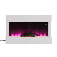Load image into Gallery viewer, LED Standing Electric Fireplace 7 Flame Colours with Remote Control