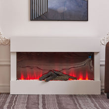 Load image into Gallery viewer, LED Standing Electric Fireplace 7 Flame Colours with Remote Control
