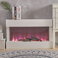 Load image into Gallery viewer, LED Standing Electric Fireplace 7 Flame Colours with Remote Control