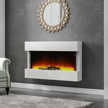 Load image into Gallery viewer, LED Standing Electric Fireplace 7 Flame Colours with Remote Control