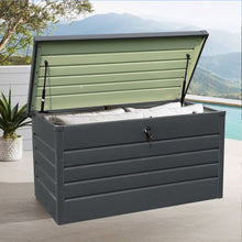 Load image into Gallery viewer, 120CM Garden Storage Box Chest Lockable Tool Organizer