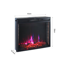 Load image into Gallery viewer, Electric Fireplace Recessed Fire Heater With Remote, WiFi Control