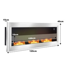 Load image into Gallery viewer, Indoor Wall Mounted Recessed Bio Ethanol Fireplace-4 Color Options