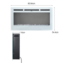 Load image into Gallery viewer, Electric Fireplace Wall Mounted Room Heater 12 LED Flame Colours