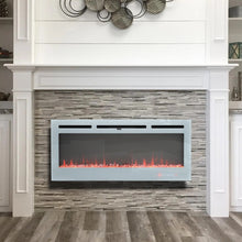 Load image into Gallery viewer, Electric Fireplace Wall Mounted Room Heater 12 LED Flame Colours