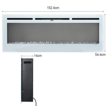 Load image into Gallery viewer, Electric Fireplace Wall Mounted Room Heater 12 LED Flame Colours