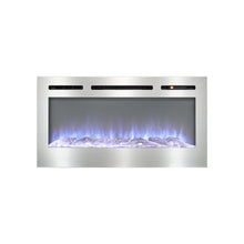 Load image into Gallery viewer, Electric Fireplace Wall Mounted Room Heater 12 LED Flame Colours