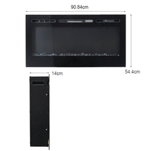 Load image into Gallery viewer, Electric Fireplace Wall Mounted Room Heater 12 LED Flame Colours