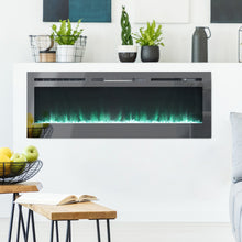 Load image into Gallery viewer, Electric Fireplace Wall Mounted Room Heater 12 LED Flame Colours