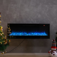 Load image into Gallery viewer, Electric Fireplace Wall Mounted Room Heater 12 LED Flame Colours