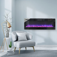 Load image into Gallery viewer, Electric Fireplace Wall Mounted Room Heater 12 LED Flame Colours