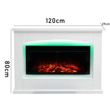 Load image into Gallery viewer, Electric Fireplace Insert Wall Mounted Freestanding Heater with LED Surround
