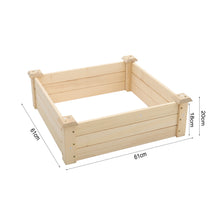 Load image into Gallery viewer, Square Wooden Raised Garden Bed