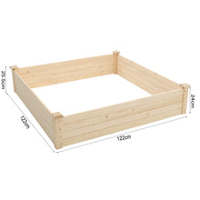 Load image into Gallery viewer, Square Wooden Raised Garden Bed